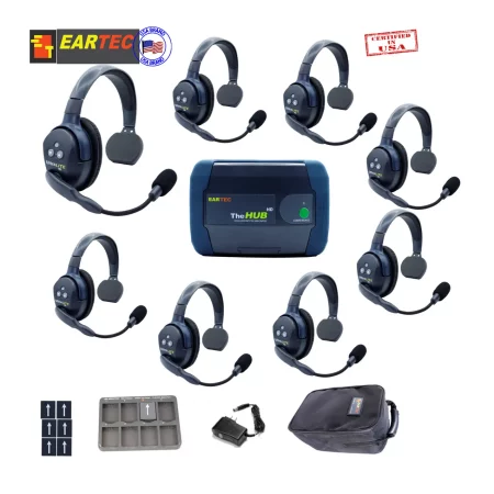 EARTEC EIGHT PERSON FULL DUPLEX WIRELESS INTERCOM SYSTEM